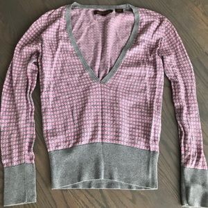 Ben Sherman pink and grey sweater size medium